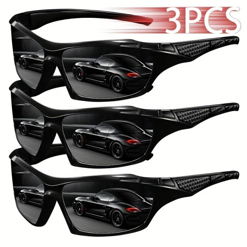 3pcs Fashionable Unisex Retro Sports Classic Retro Sunglasses for Men and Women Driving Glasses