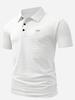 Heren Poloshirts 3 Knopen Casual Werk T-shirts Sneldrogend Korte Mouw Golfshirt voor Buiten