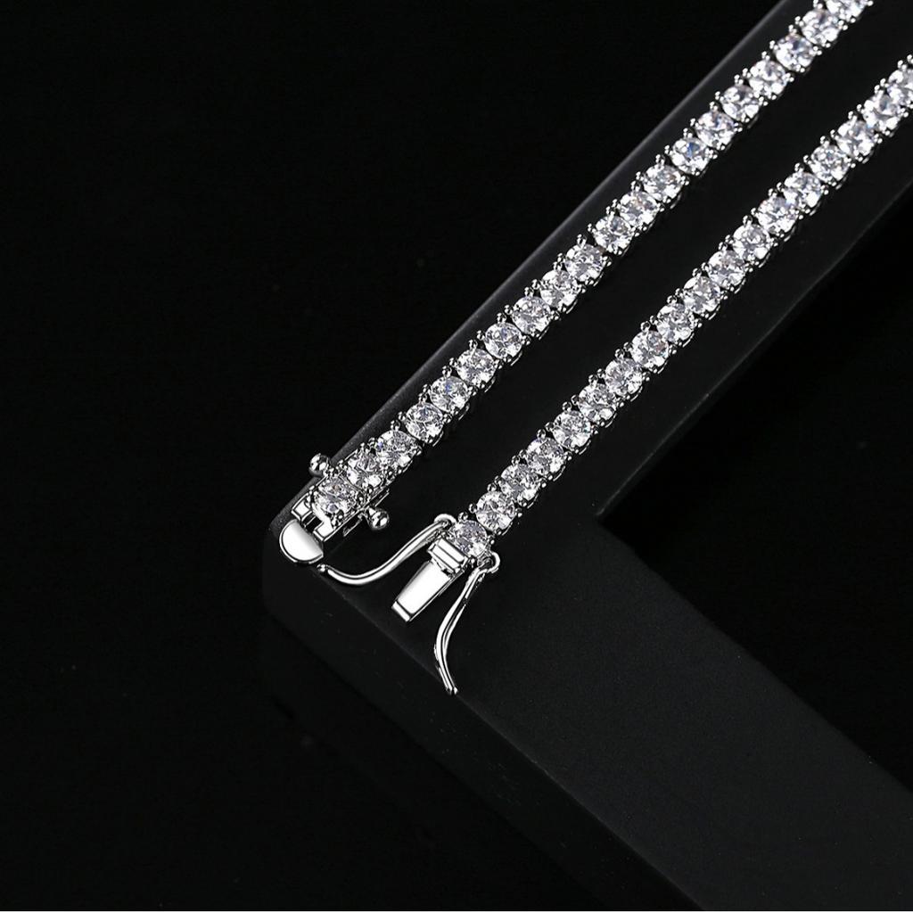 925 Silver Moissanite Tennis Bracelets High Quality for Women Wedding Jewelry Accessories Fashion 5A Zircon Gift