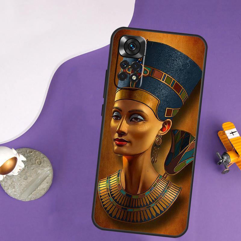 Egypt Nefertiti Anubis Ankh Case For Xiaomi Redmi Note 14 13 Pro 12 9 10 11 Pro 10S 11S 12S Redmi 14C 13C 10C 12C Cover