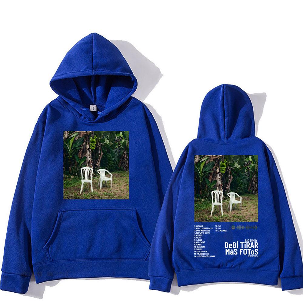 

Новий альбом 2025 року Debí Tirar Más Fotos Толстовки DTMF з графічним принтом Bad Bunny, зимові повсякденні топи S