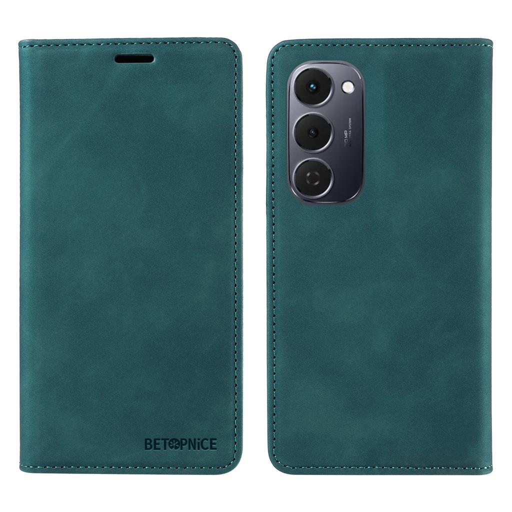 For TECNO Spark 40 Pro+ 4G Case BETOPNICE Magnetic Closure RFID Blocking Wallet Stand Leather Phone Cover