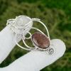 Easter Sale Oval Sunstone Gemstone Handmade Birthday New Pendant Sterling Silver