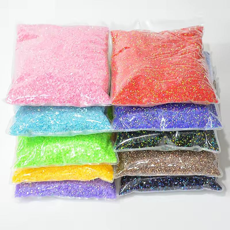 Flat Resin Rhinestone 2MM 3MM 4MM 5MM 6MM 100000PCS Jelly AB Nail Rhinestone for DIY Decoration