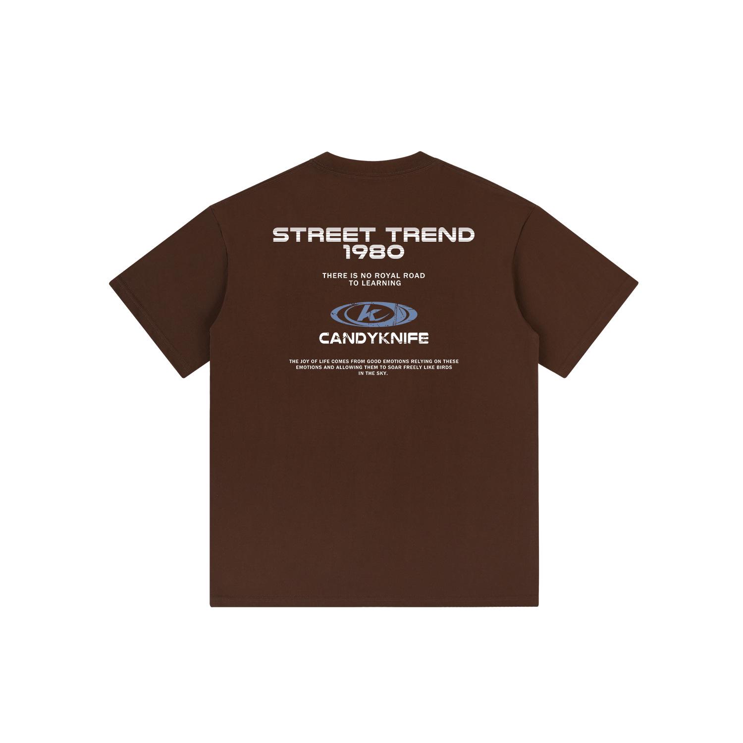 

Unisex Retro Letter Print Short Sleeve T-Shirt – Summer Trendy Loose Fit High Street Style S