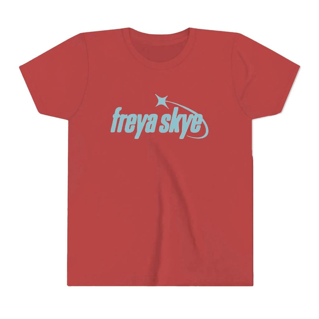 Unisex Freya Skye TShirt Print with Star Accent Curved Arc Decorative Design Fan Gift Surrounding Tshirt Simple and Stylish