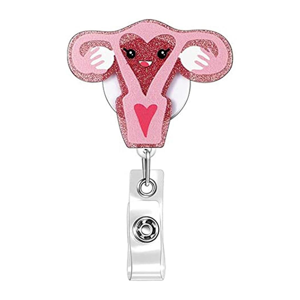 Cute Ambulance Retractable Nurse Badge Reel Clip Cartoon Medicine Doctor Students IC ID Card Badge Holder