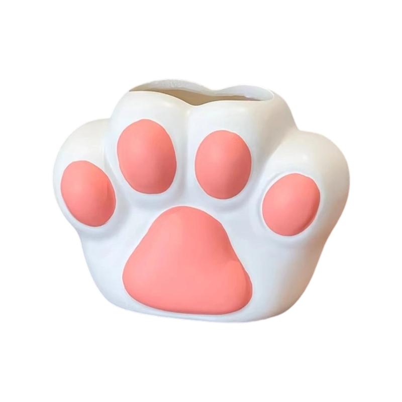 

Artistic Cats Paws Shape Flower Pot Light weight Resins Flower Arrangement for Home Office Decoration Plant Enthusiasts рожевий