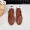 Scarpe Piatte Slingback da Donna Punta Tonda Chiusa Ballerine Estive Casual Scarpe Sandalo a Rete da Donna Scarpe Ballerina Comode Rete Antiscivolo Scarpe Eleganti