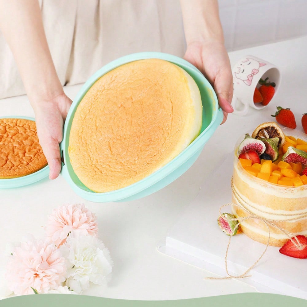 1pc 4 Inch High Quality Silicone Round Cake Mold Food Grade High Temperature Resistant Oven Baking Sandwich Baking Tools