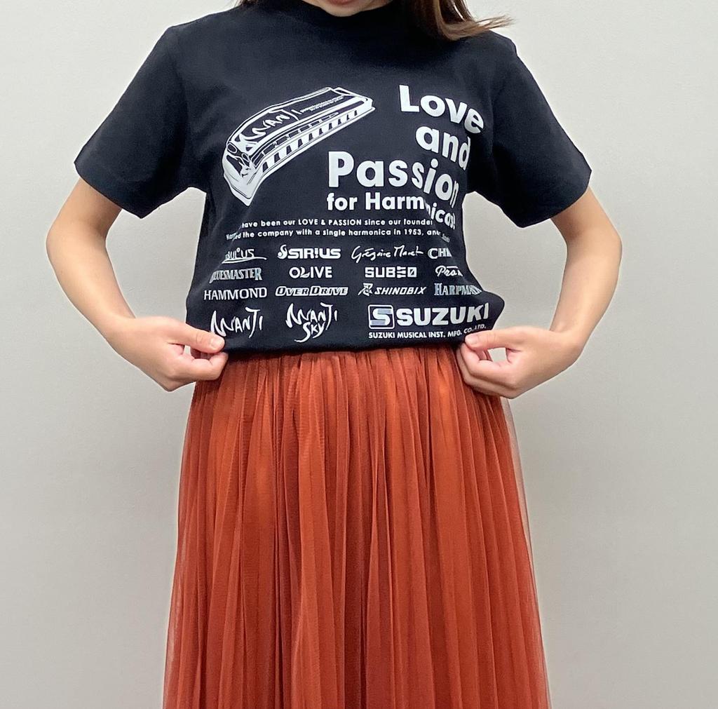 Harmonica XL Black [Suzuki] T-shirt HAR-T2