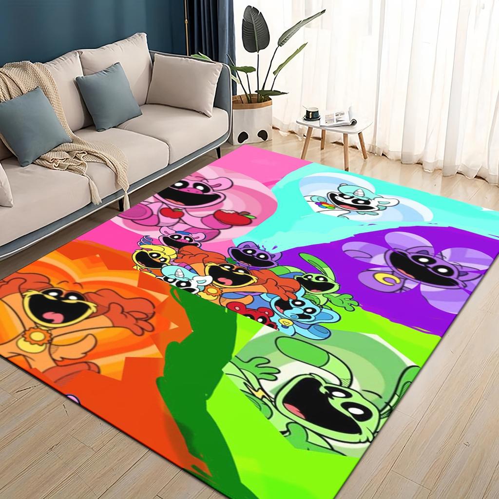Cartoon S-Smiling C-Critters Catnap Craftycorn Rug Carpet for Living Room Bedroom Home Decor,kids Play Non-slip for Sofa Doormat