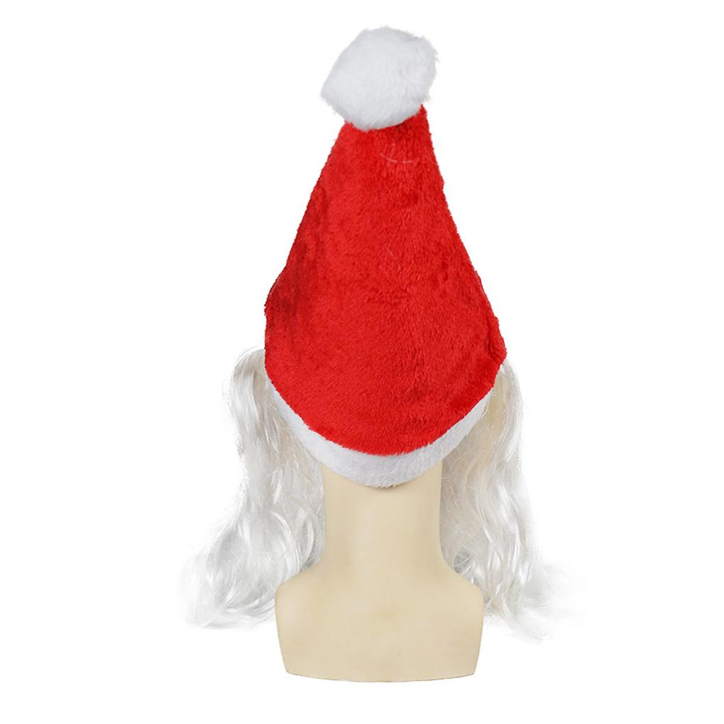 2026 New Santa Claus Wacky Mask Realistic Full Head Cover For Party And Event Wear Funny Father Christmas Hat And Beard Reusable