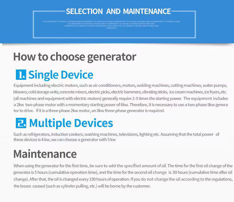 Gerador de Gasolina Portátil Multivoltagem (2-10kw) para Uso Doméstico, ao Ar Livre, Montado em Veículo e Acampamento