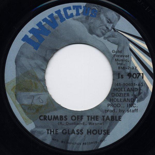 

7inch Record GLASS HOUSE - Crumbs Off The Table / Bad Bill Of IS9071 Invictus 1969 US Soul/Funk Used