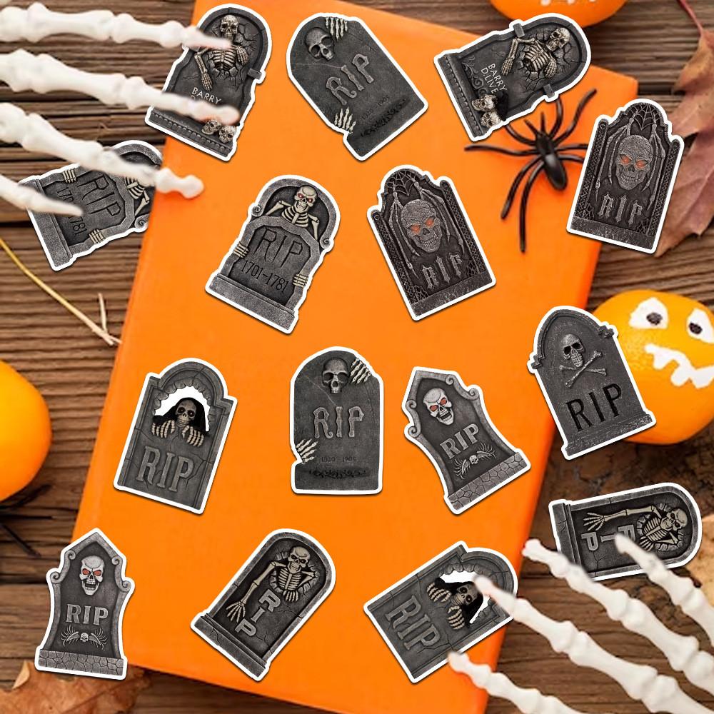 Tombstone Skeleton Theme Confetti Halloween Party Decoration Throwing Props