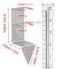 strong  Plastic Rain Gauges Replacement Tubes with Support Upgrades for Outdoor Garden Agriculture Meteorological Use
