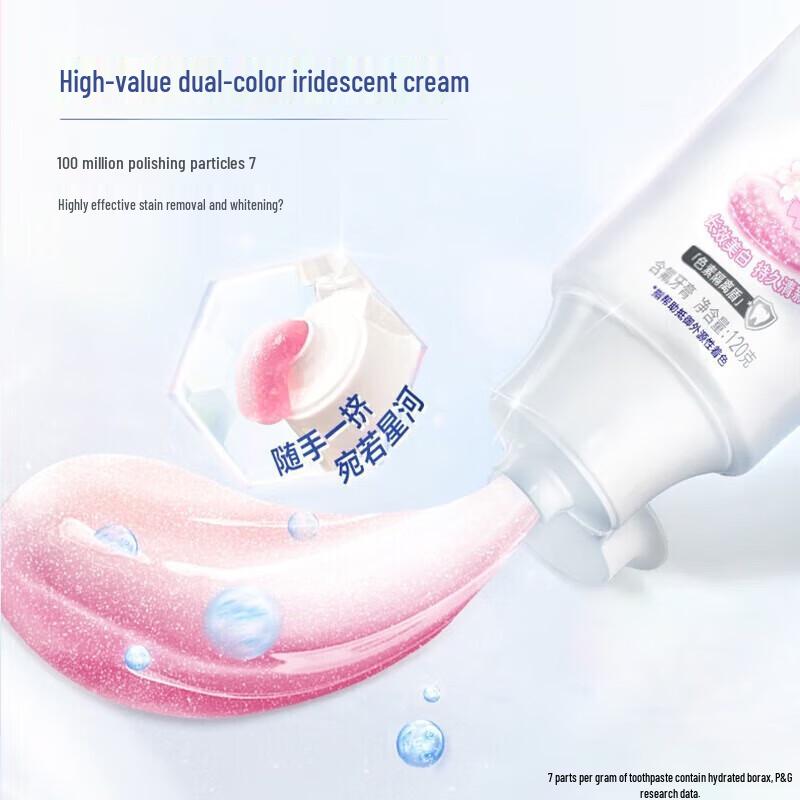 Crest Dual-Color Herbal Crystal Whitening Toothpaste