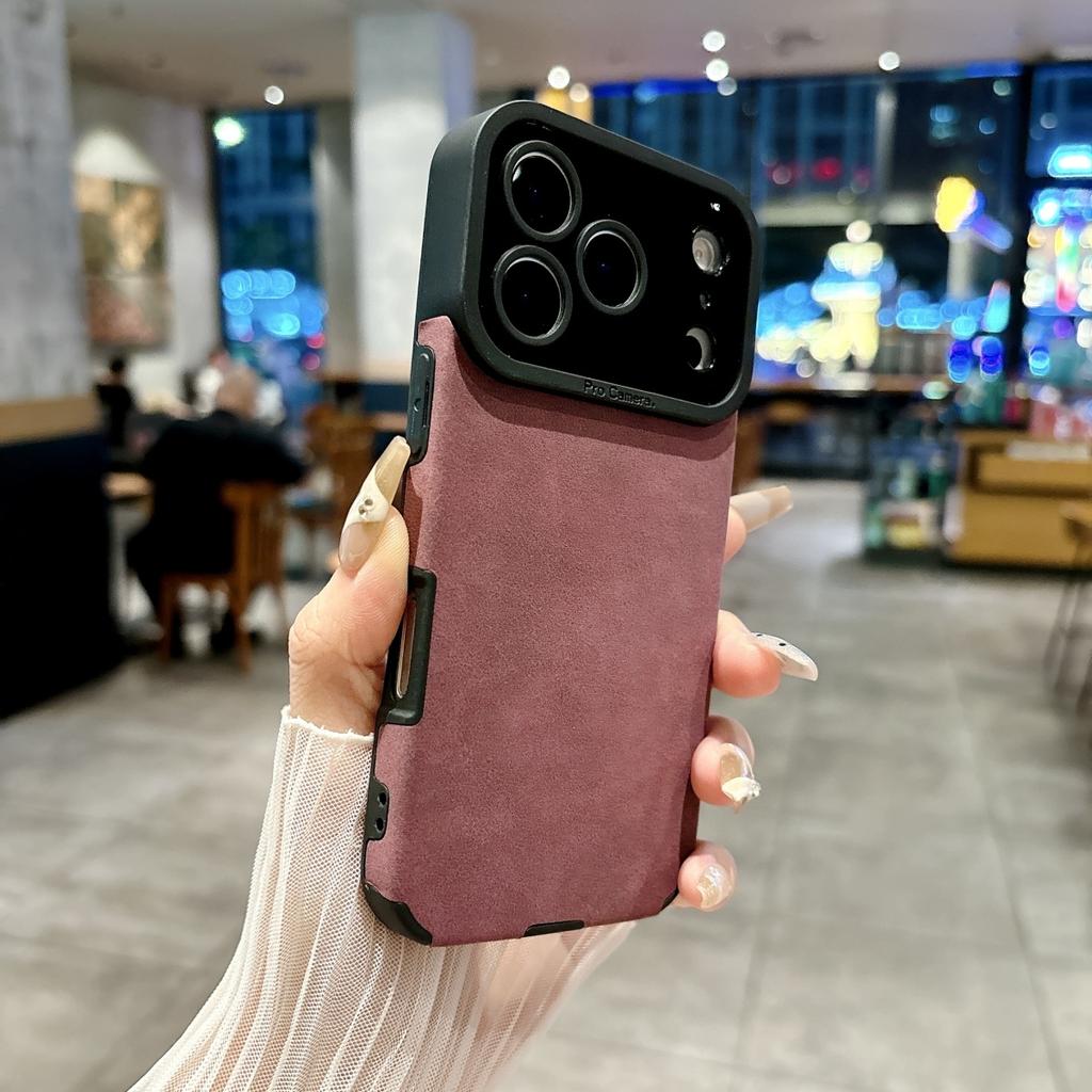 Suede Soft Leather Phone Case For iPhone 17 Air 16 15 14 13 12 11 Pro X XR XS Max 7 Plus Shockproof Matte SheepSkin Cover