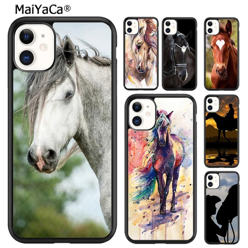 MaiYaCa 1233 Gray Shire Horse Phone Case Shell For iPhone 17 Air 12 13 16 Pro Max 15 14 Plus Cover Coque