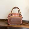 Summer versatile small bag women's new fashion hand carry small square bag simple texture shoulder messenger bag