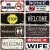 [SQ-DGLZ] Warning WiFi Camera License Plate Tin Sign Store Bar Wall Decoration Metal Sign Home Decor Painting Plaques Art Poster
