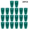 20pcs OD6.5 Cable Connector Plug Cover CAT5E CAT6 RJ45 Ethernet Network Cable 10 Colors Strain Relief Boots RJ45 Connector Caps