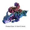3D Printed Articulated Simulation Dragon Toy Poseable Dragon Ornament (Colored)