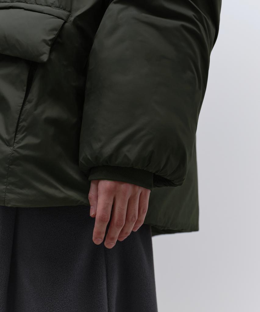 Musinsa Standard Non-Quilted Hooded Padded Jacket [Khaki]