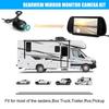 7inch Mirror Monitor+Backup Camera Set Parking Assistant Vehicle Night Vision with 6m Video Cable - Universal Fit for Truck