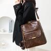 Zaino retro moda europea e americana semplice versatile per pendolari studenti universitari borsa da scuola multi-scomparto borsa a tracolla da donna