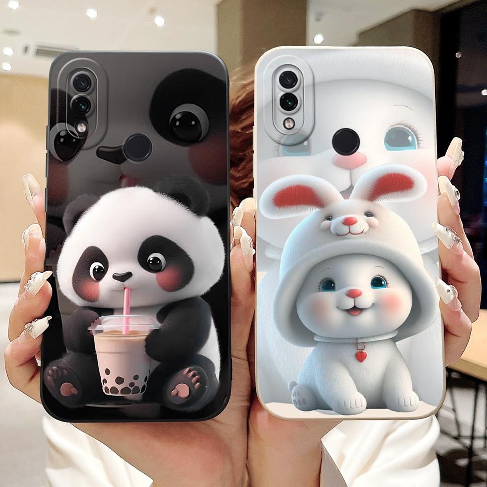 For Xiaomi Redmi Note 7 Case Cute Panda Cartoon Painted Cover Soft Silicone Phone Case For Redmi Note 7 Note7 Back Covers Bumper