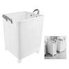 Foldable Laundry Basket with 4 Wheels Space Saving Portable Storage Hamper for Clothing Toys Home Sundries