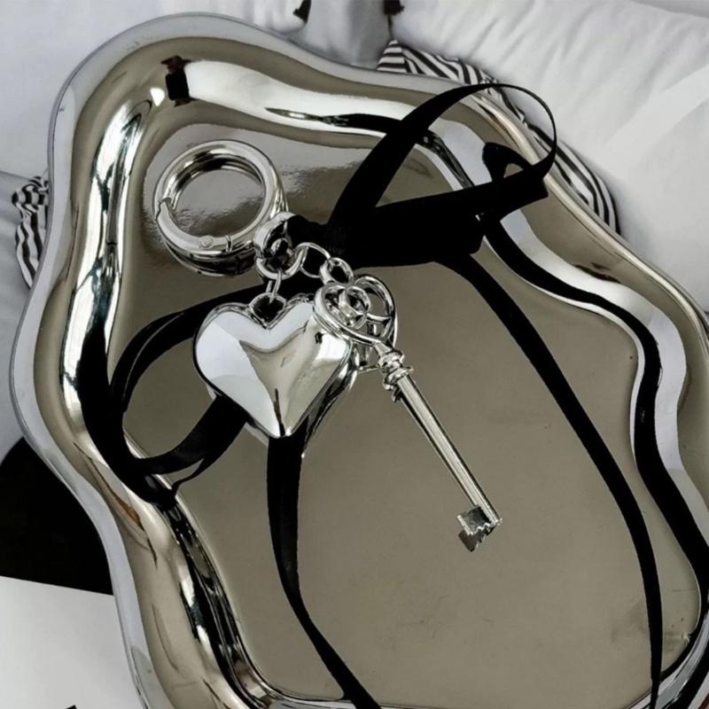 Fashionable Love Heart Bag Charm Complements Any Outfits Great Accessory for Personalizing Your Items Casual Use