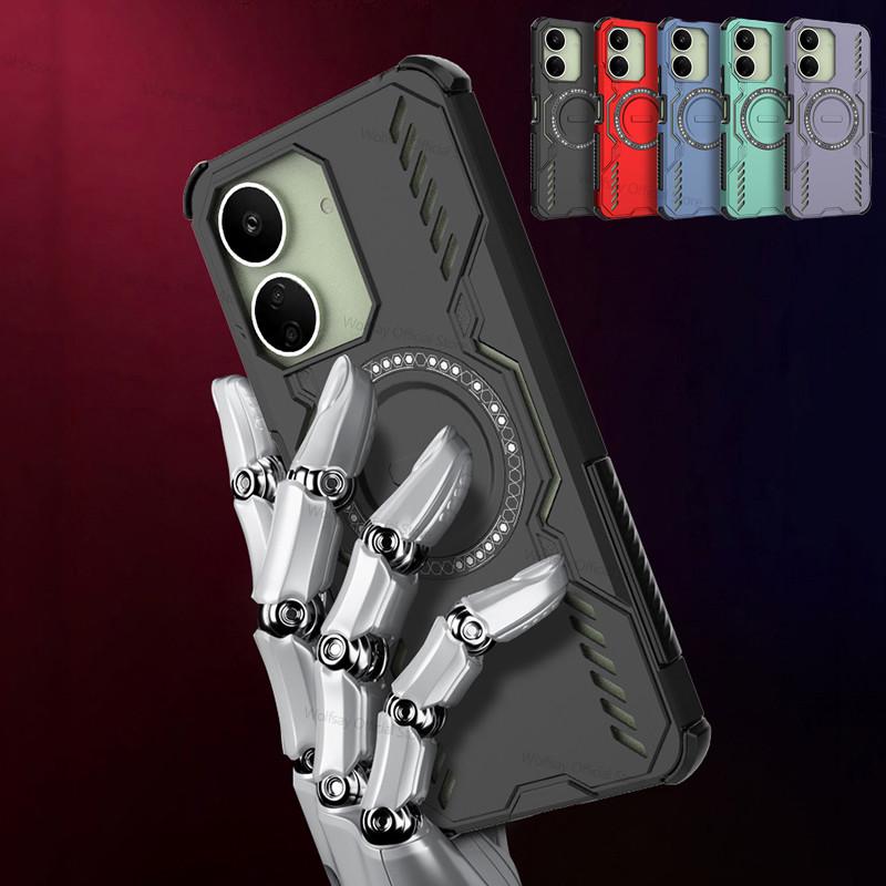 Magnetic Heat Dissipation For Xiaomi Redmi 13C 4G Case Xiaomi Redmi 13C 4G Cover Magsafe Wireless Charge Phone Cover Redmi 13C
