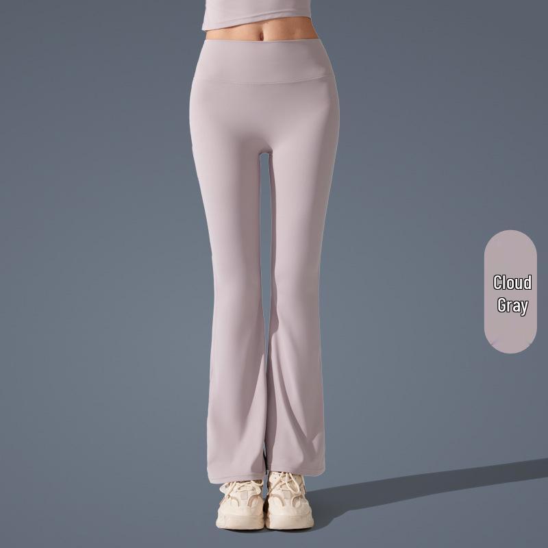 

Европейские и американские антибактериальные расклешенные брюки для йоги с высокой талией - Утягивающие, повседневный спортивный стиль Medium