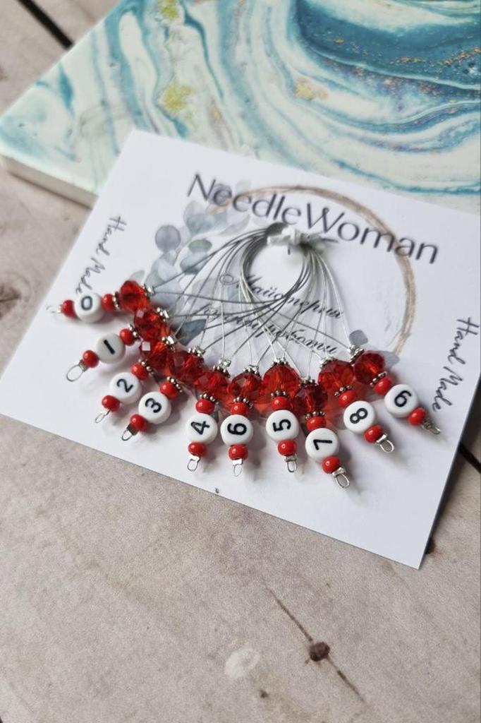 Knitting Stitch Markers – Set of 10, Ideal for Crochet and Knitting