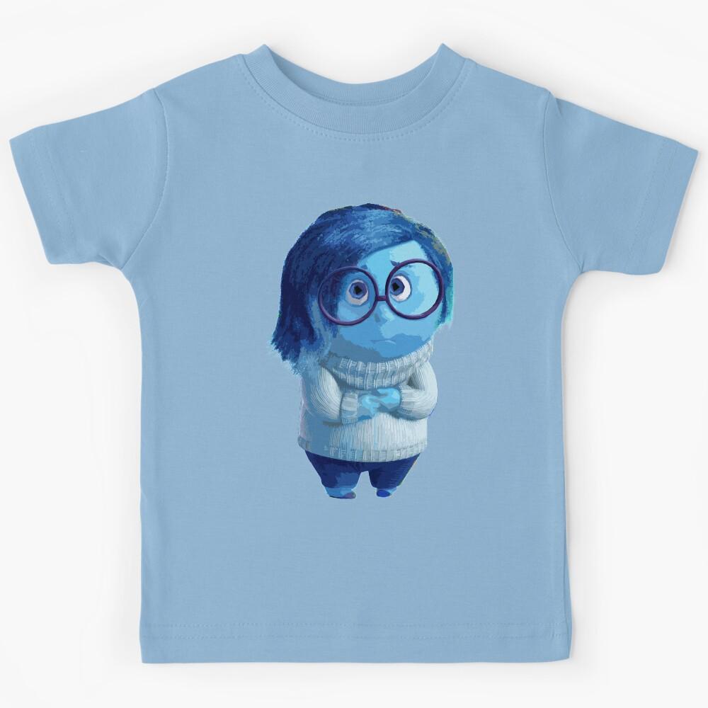 Blue emotion character illustration Kids T-Shirt 120