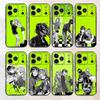 Cartoon Aya Osawa Mitsuki Koga Schwarz Matt Handyhülle Für iPhone 17,16,15,14,13,12,13,12,11 Pro Max Plus mini XS Weiche Rückseite