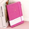 CAGIE A5 Hardcover 8mm Ruled Pen Classic x Travel Lilac Notebook, Stylish, Lines, Holder, Design, Cute, 14.5cm 21cm, Business, Adult, Girl, Journal,