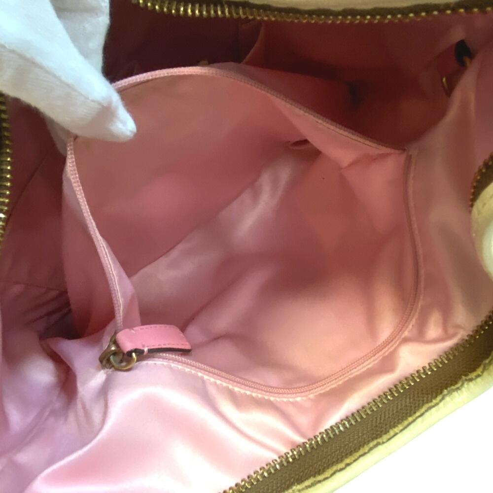 Coach F13193 Signature Canvas Shoulder Bag Beige Canvas Women Used