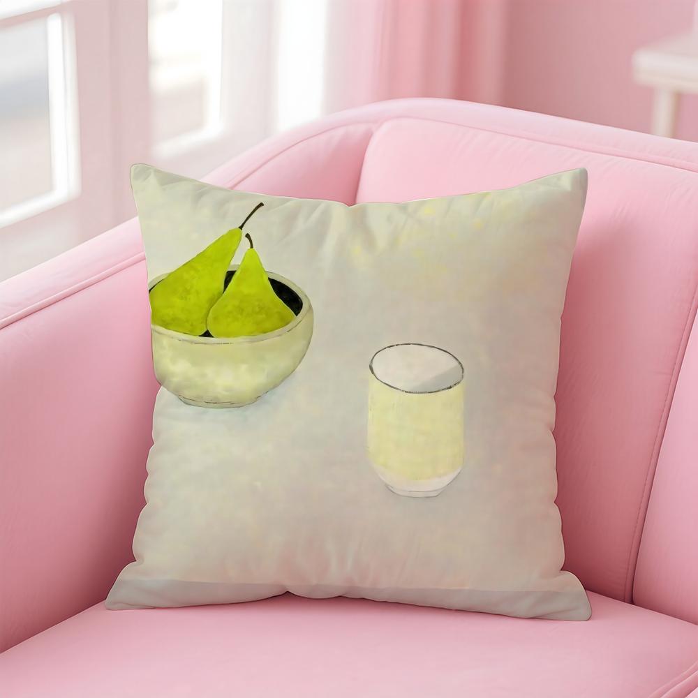 

Colorful Quiet beauty Cushion Cover Linen Pillowcase Cover Soft Decor for Sofa Home Room 30X30cm