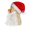 2026 New Santa Claus Wacky Mask Realistic Full Head Cover For Party And Event Wear Funny Father Christmas Hat And Beard Reusable
