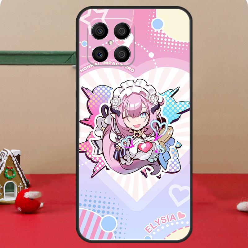 Elysia Honkai impact Case For Honor Magic 8 5 6 7 Lite Honor 400 Pro 200 50 70 90 X8c X8a X8b X9a X9b X9c Cover