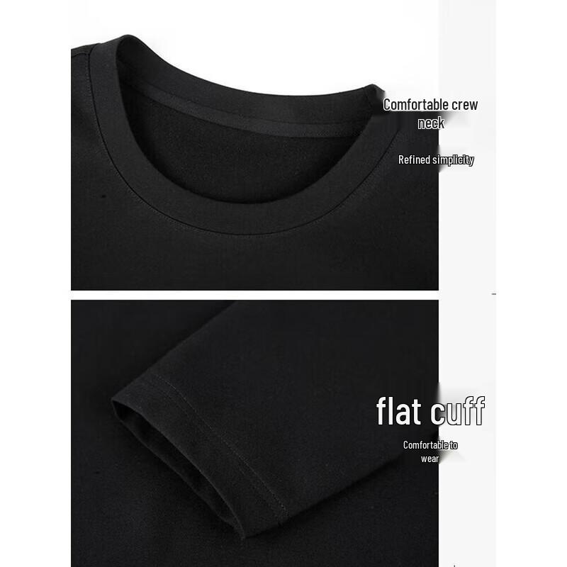 Herren Langarm Rundhals Freizeit T-Shirt