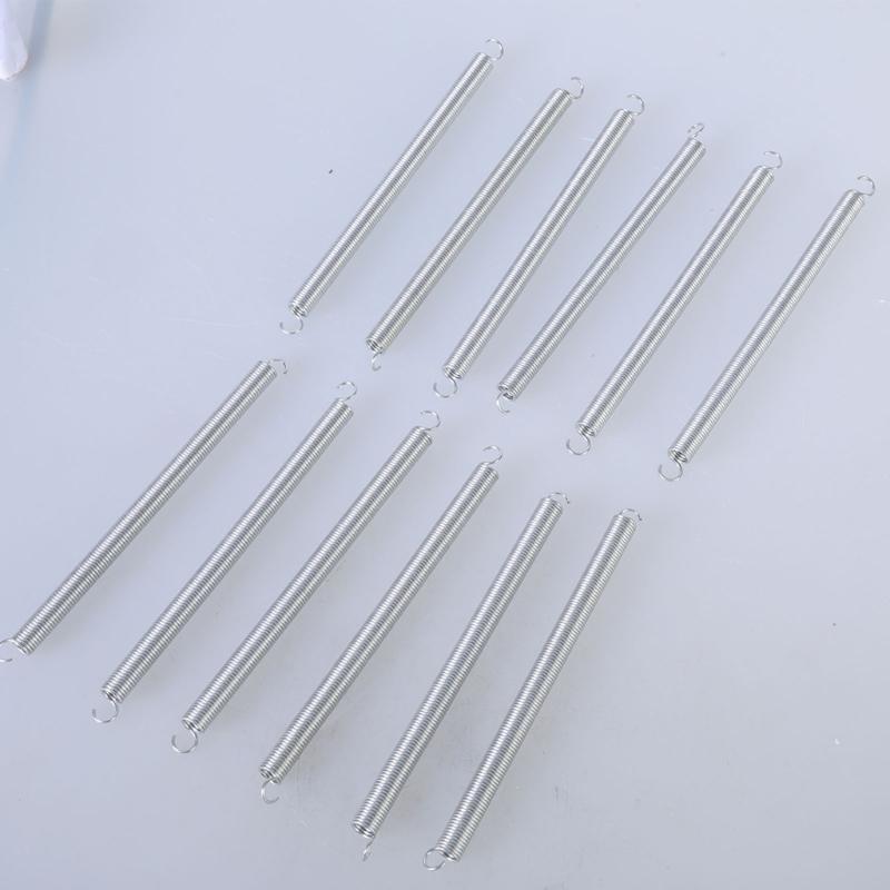 12 Stück Edelstahl Zugfeder Verlängerungsspiralfeder Drahtdurchmesser 0,047 Zoll Rückzugfeder mit Hakenenden