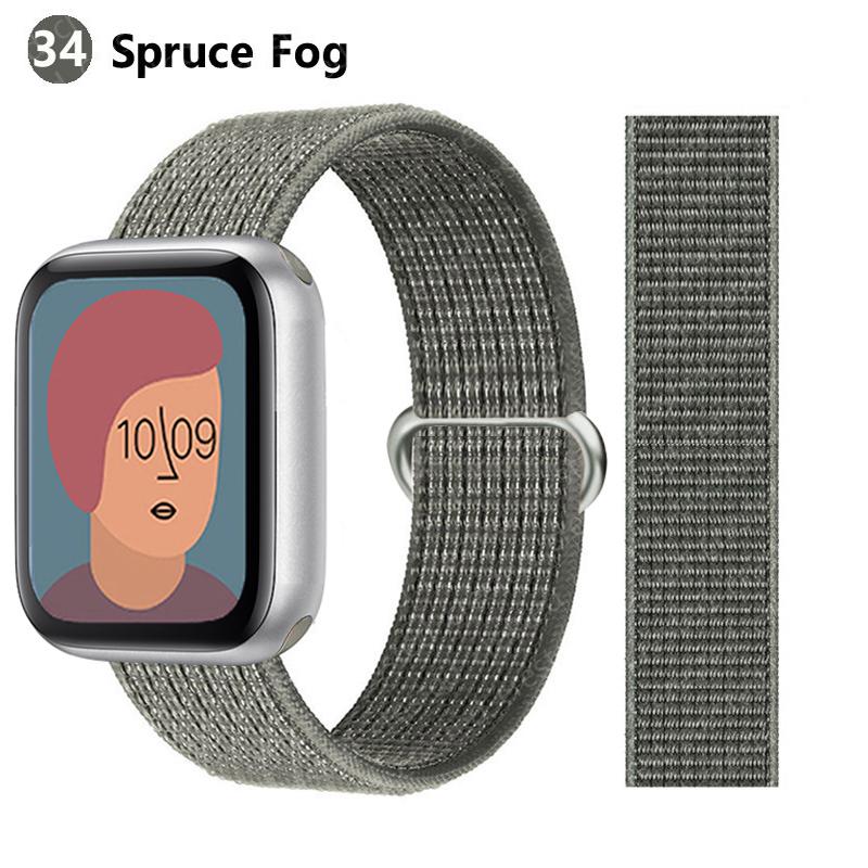 2pcs Straps For Apple Watch Band 44mm 40mm 45mm 46mm 42mm 49mm 41mm Nylon Loop Bracelet iwatch Series 10 9 8 7 6 5 3 se ultra 2