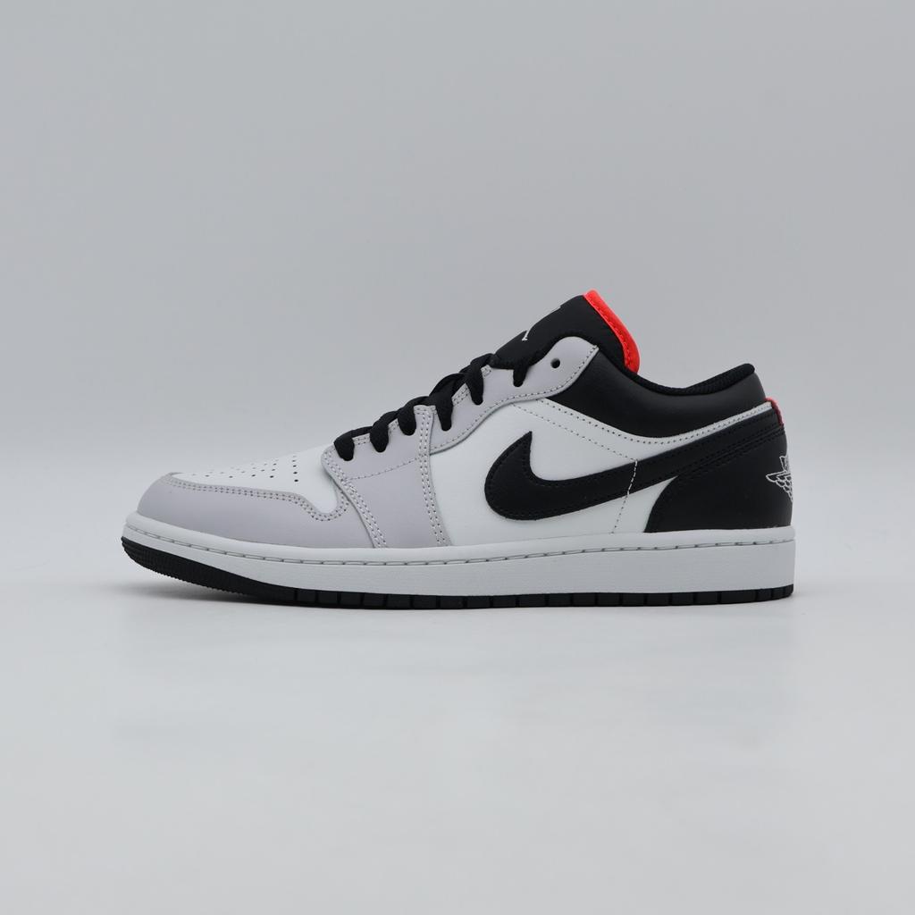 553558-045 Nike Air Jordan 1 Low Neutral Grey Infrared 23 Black (Men's)