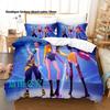 Juego de Cama Kpop Demon Hunters Individual Twin Matrimonial Queen King Tamaño Juego de Cama para Habitación Infantil Fundas Nórdicas Juegos de Sábanas Anime