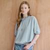 Loose Fit Pleated Color Block Short Sleeve Blouse Zf08qb604nh